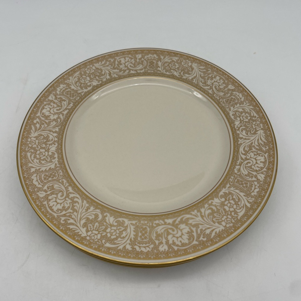 Gold Renaissance - Franciscan Masterpiece China.  Three Dinner Plates